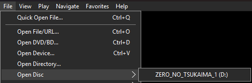 Opening the ISO with MPC-HC from MPC-HC