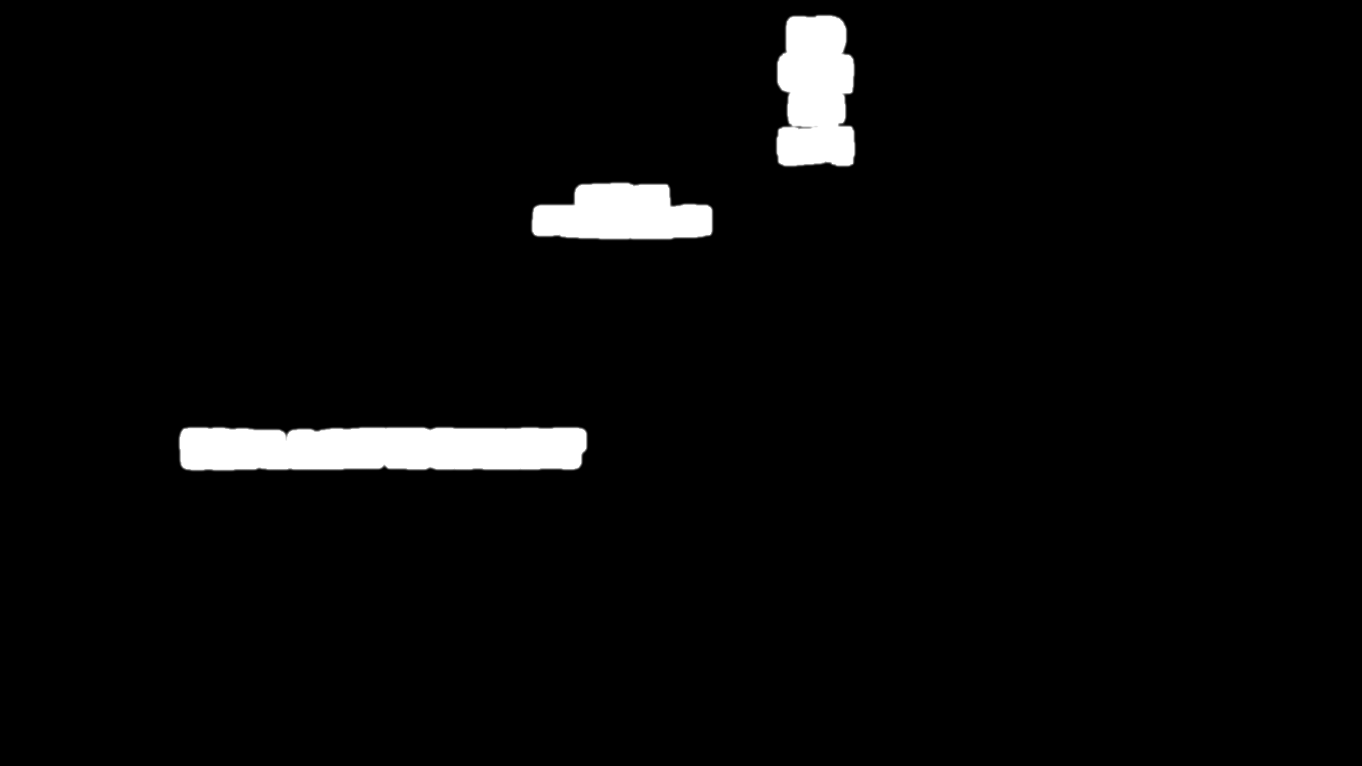 Mask showing only the Arial signs after applying bounding box