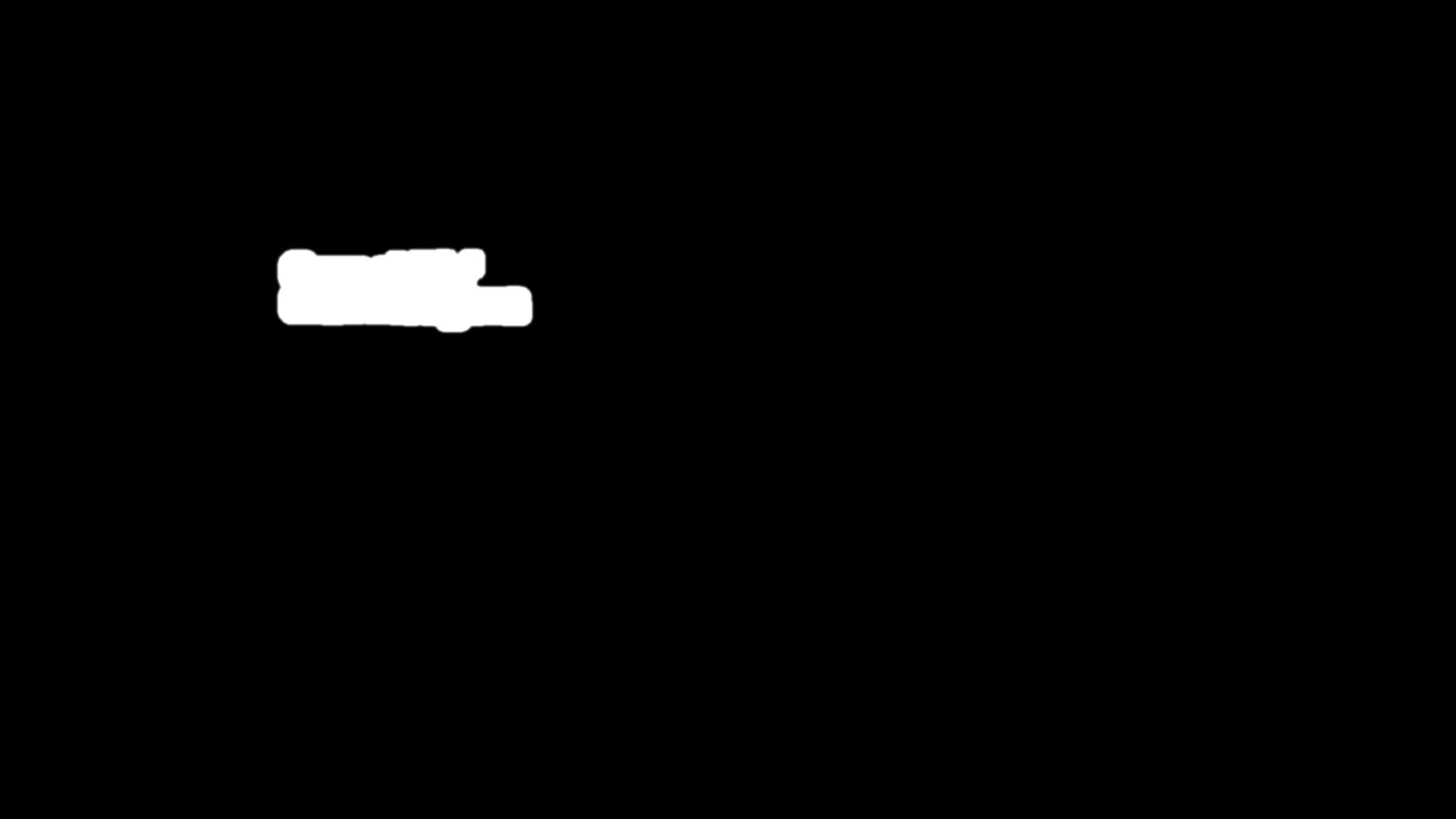 Mask showing the detected hardsub region